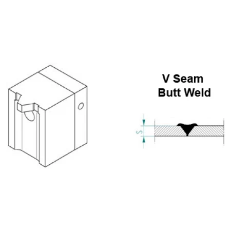 Welding Shoe V Seam Butt Weld 12mm for Mini